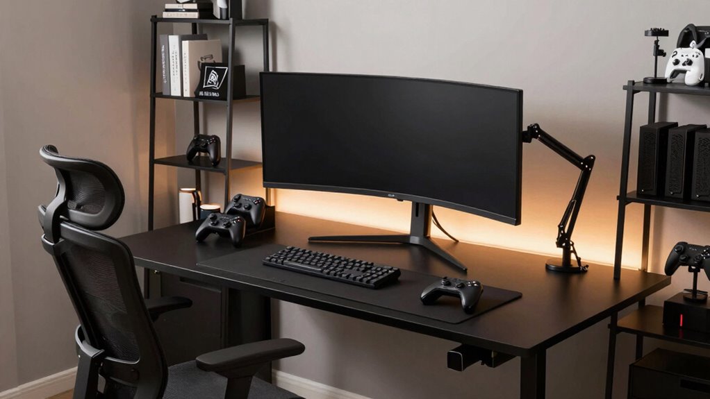 ergonomic gaming environment setup