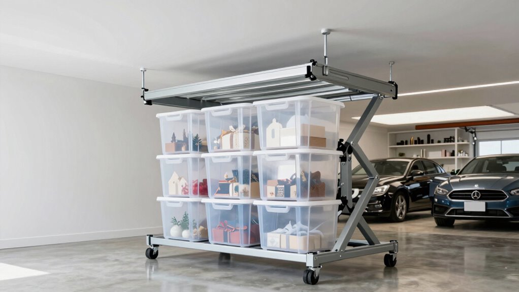 The Ceiling Storage Lift Question Every Garage Eventually Asks 4 garage ceiling lift selection