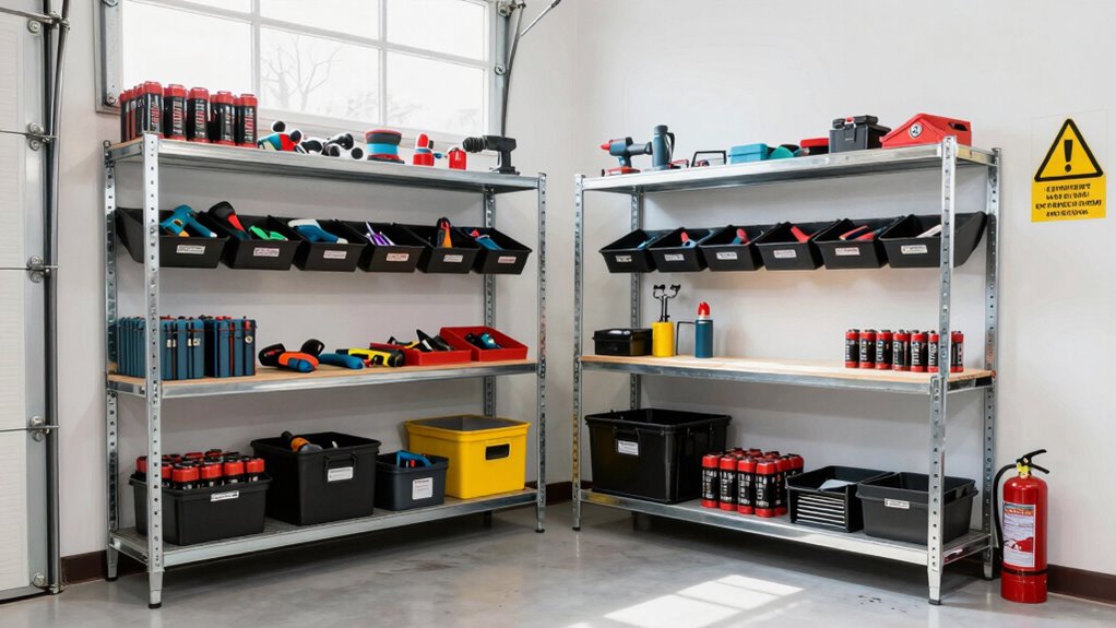 garage safety through organized storage