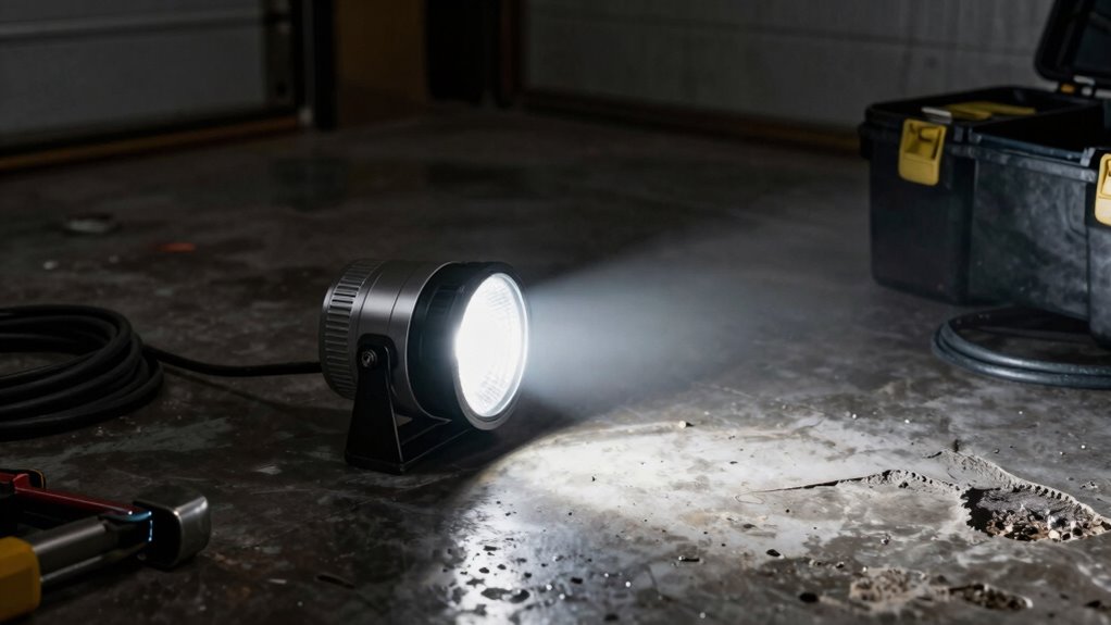 garage safety through proper lighting