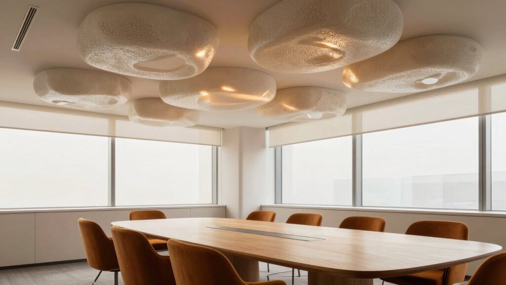 installing acoustic ceiling clouds