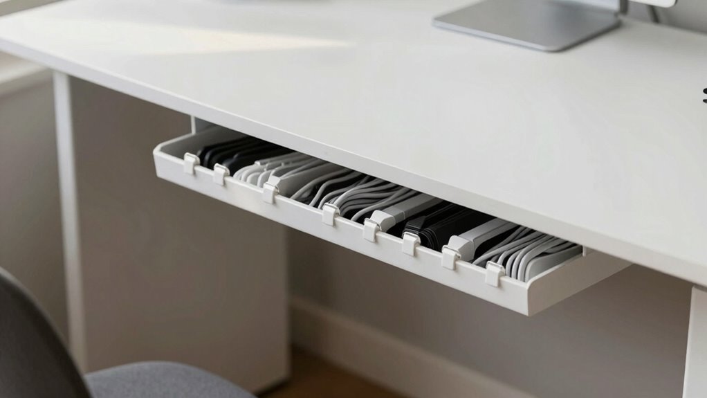 Why Under-Desk Cable Management Changes How a Workspace Feels 16 neat organized ergonomic workspace