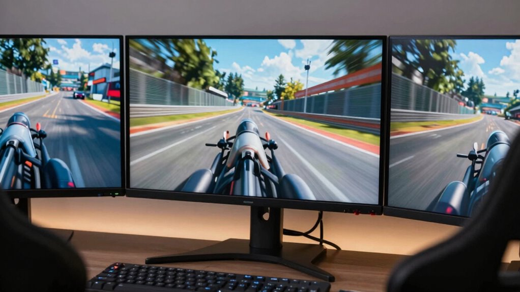 optimal monitor positioning enhances reactions