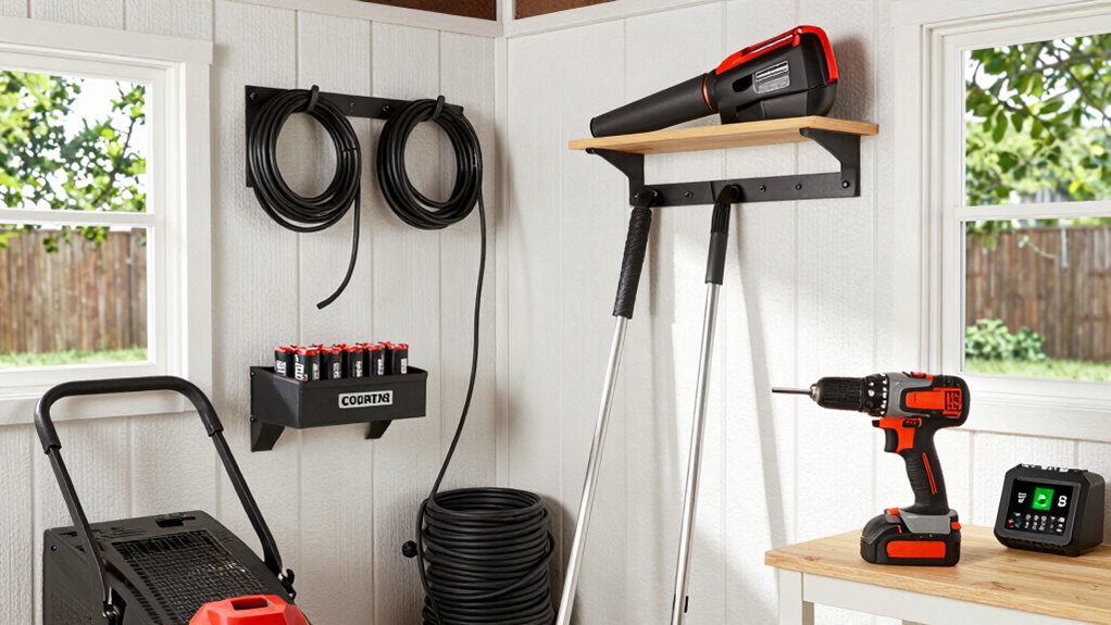 organize charge and maintain outdoor tools