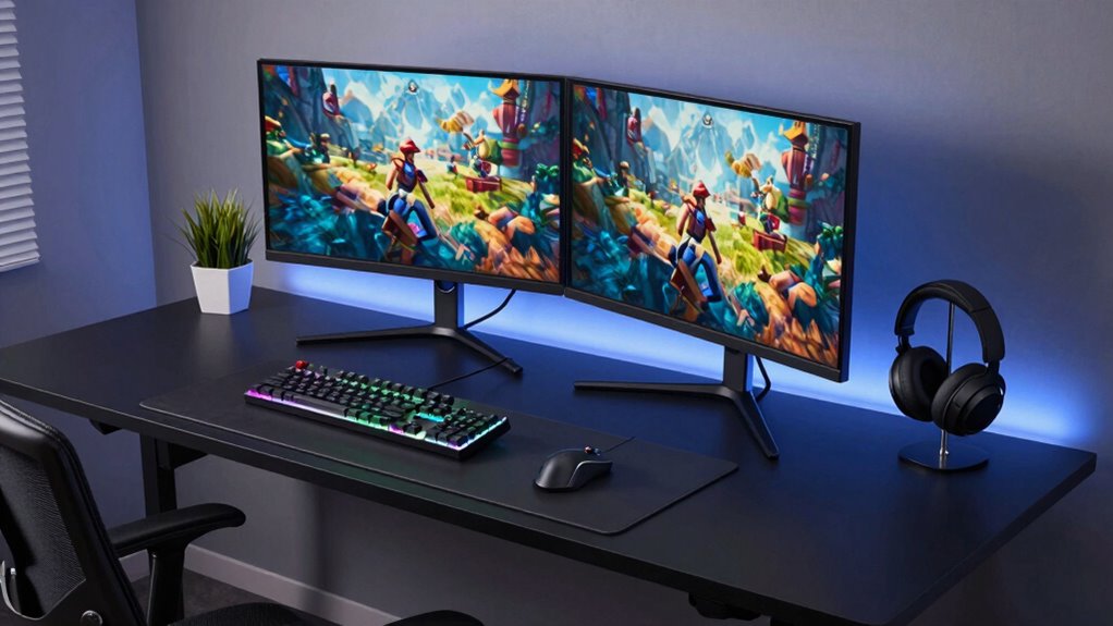 organized ergonomic gaming environment