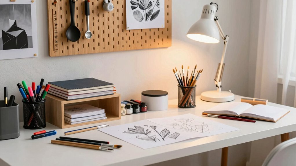 organized functional studio space