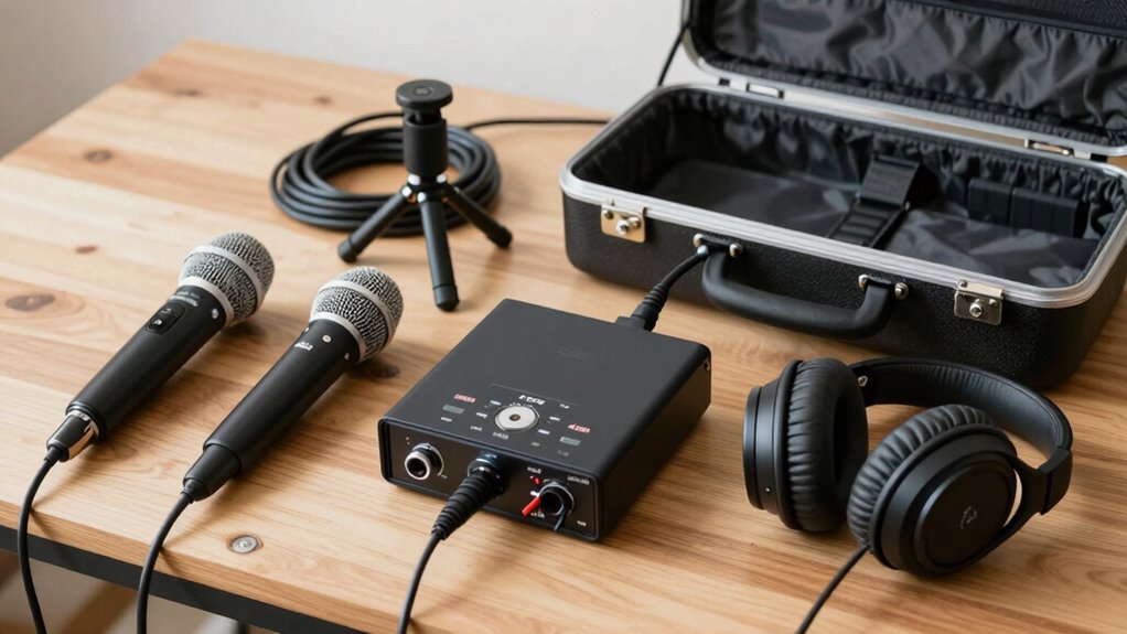 packing mobile recording gear