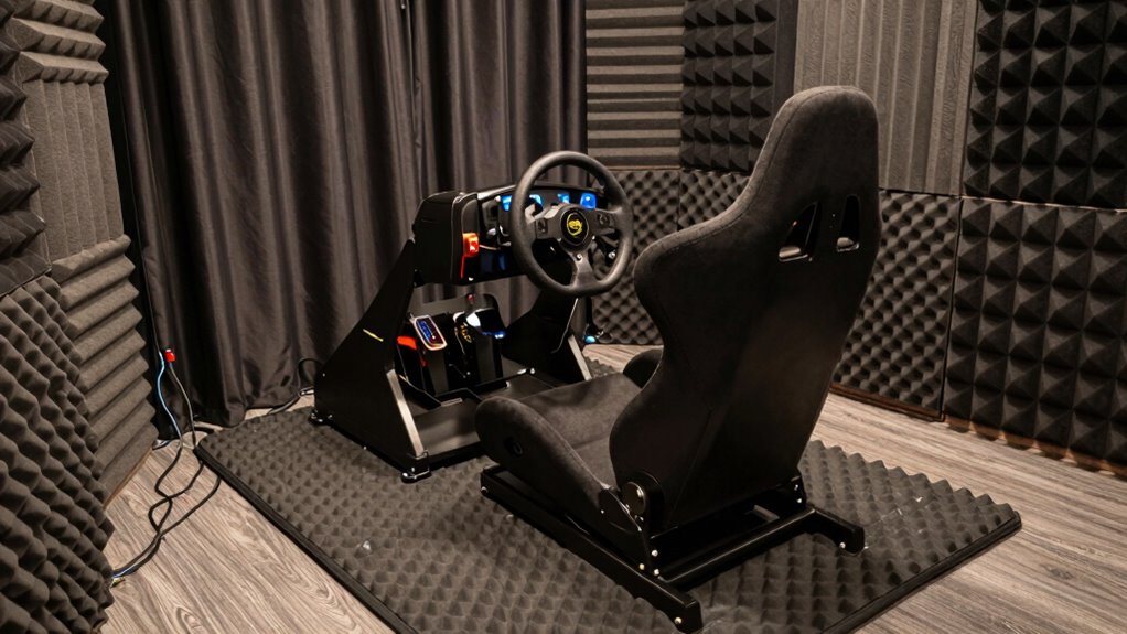 How to Create a More Comfortable Sim Racing Floor Setup 13 reduce noise for focus