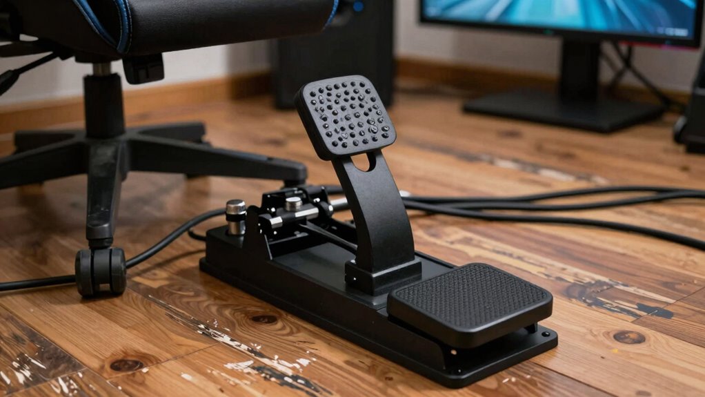 rudder pedals require proper placement
