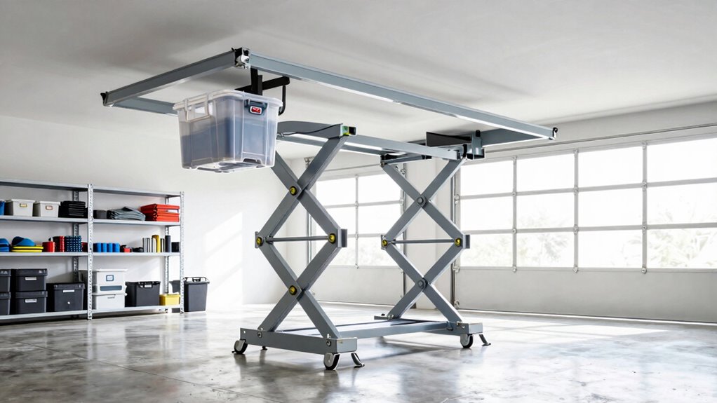 The Ceiling Storage Lift Question Every Garage Eventually Asks 5 safe durable lifting mechanism