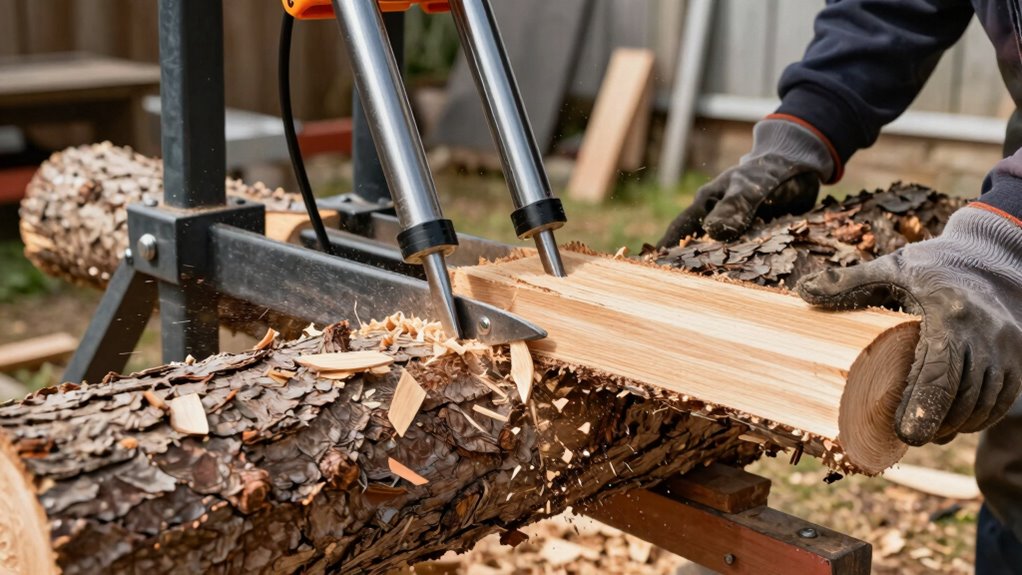 safe efficient firewood chopping