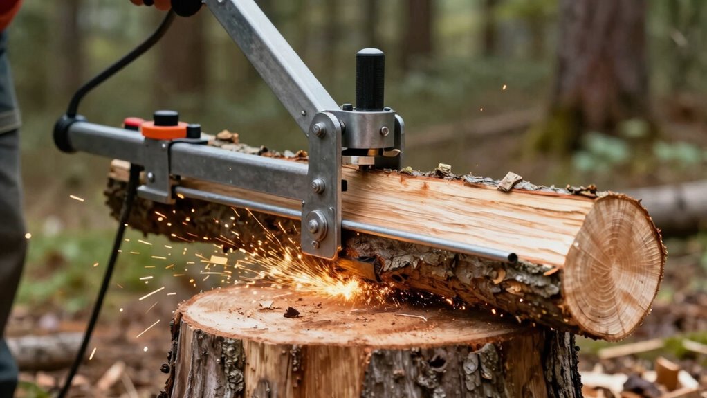 safe efficient wood splitting