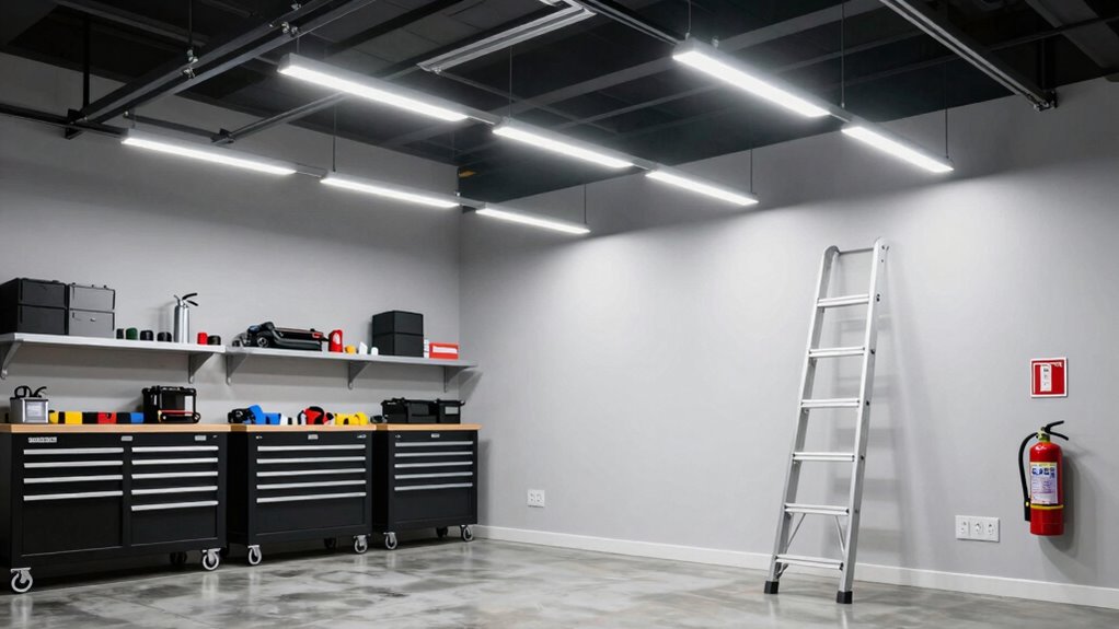 safe garage lighting installation
