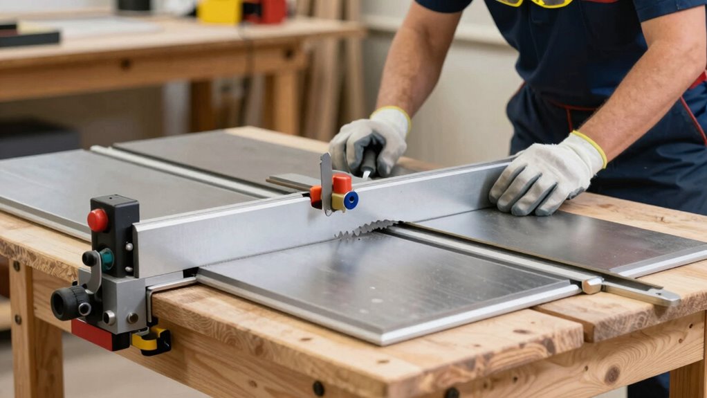 safe table saw setup