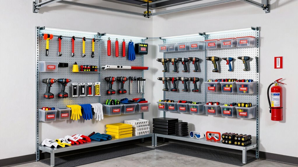 secure garage tool storage