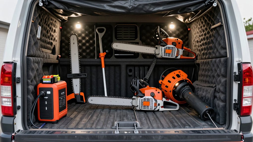 secure organized outdoor tool transport
