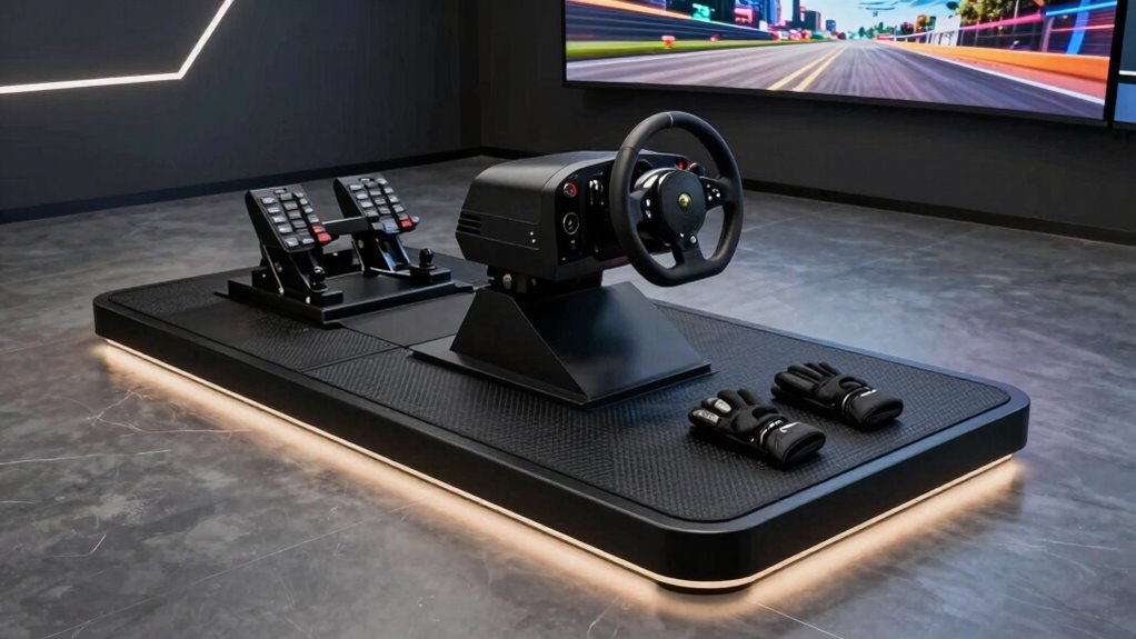 sim racing floor comfort