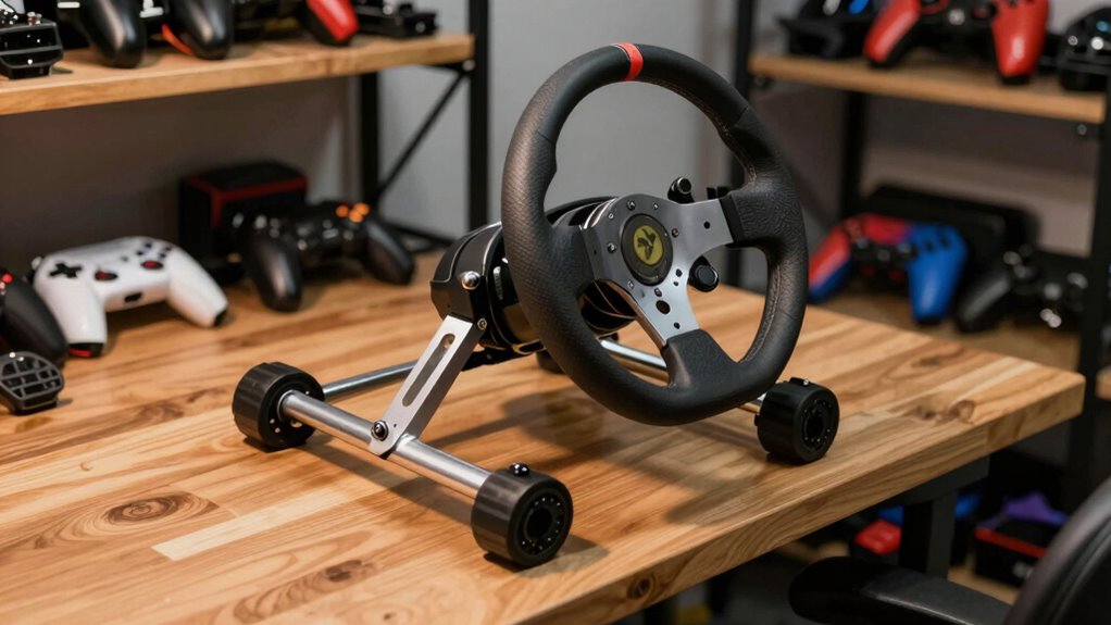 stable wheel stand setup