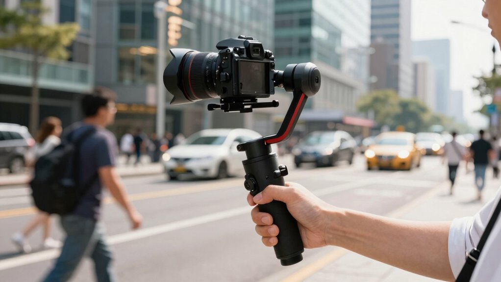 steady cinematic outdoor filming
