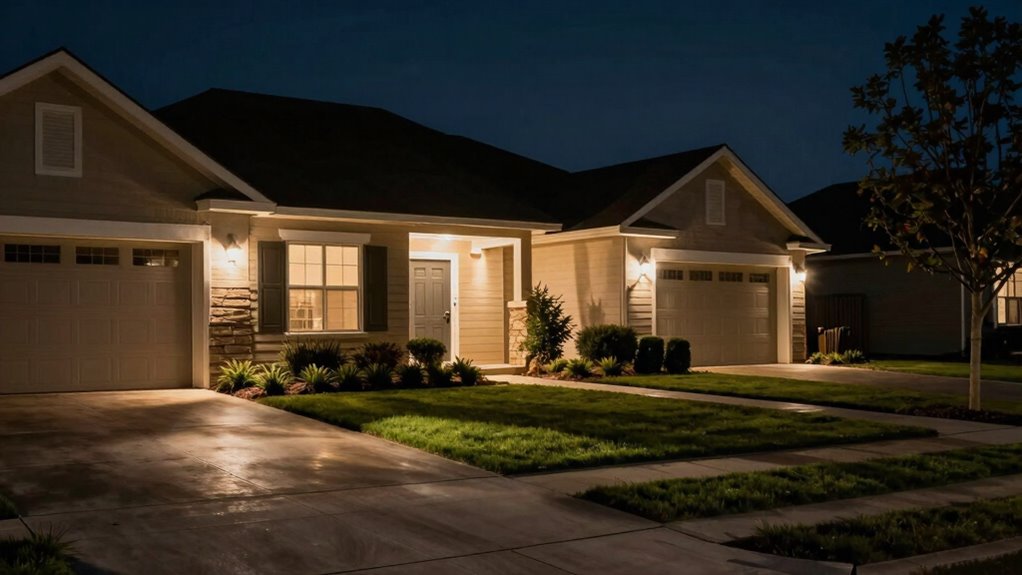 strategic security light placement