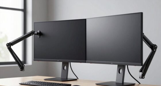 support for heavy dual monitors