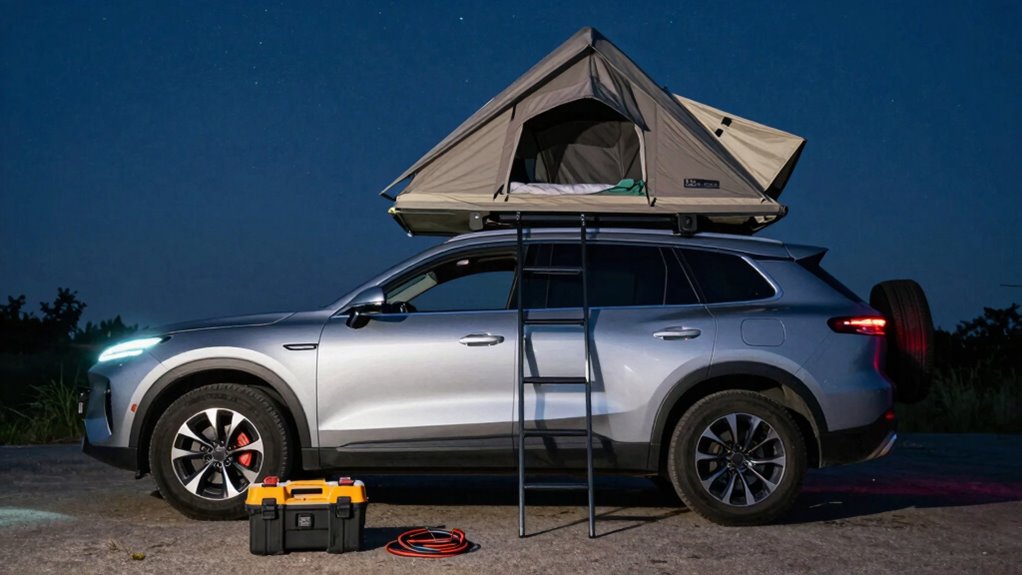 vehicle readiness for rooftop camping