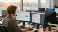 Customer service + BPO. The operational-scale displacement.