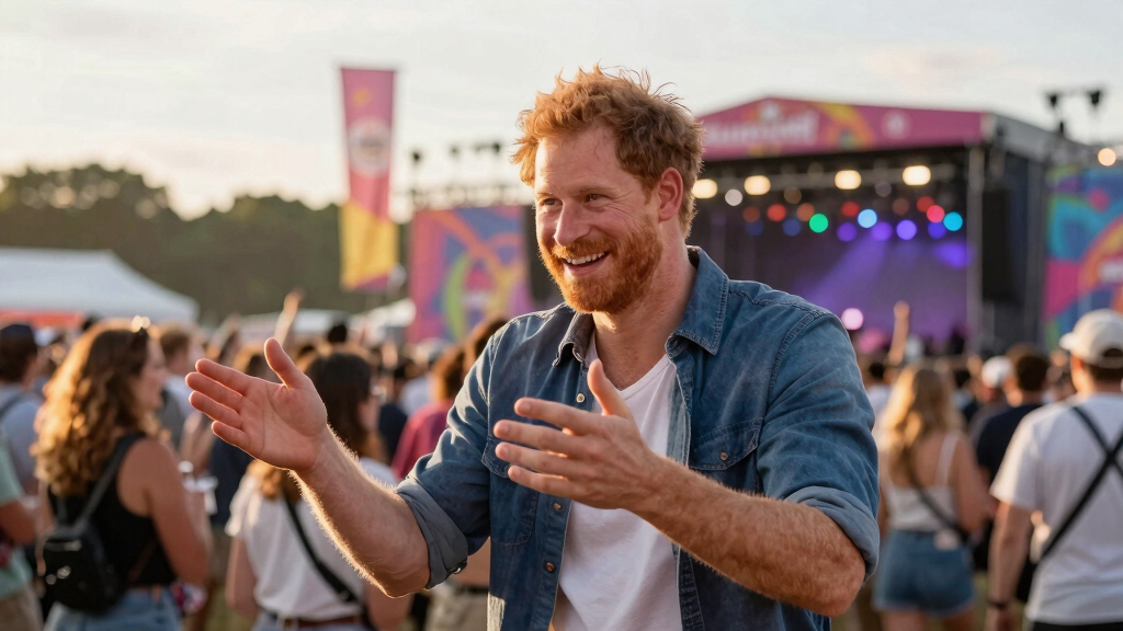 Prince Harry’s ‘goated’ moment at UK summer festival