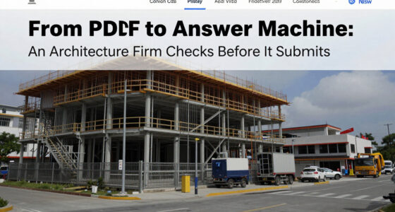 From PDF to Answer Machine: An Architecture Firm Checks Before It Submits