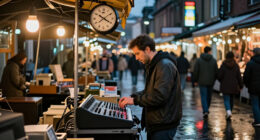 A Last Look At “Nightmarket — Mercado De Medianoche”’s Clock-Driven Scene